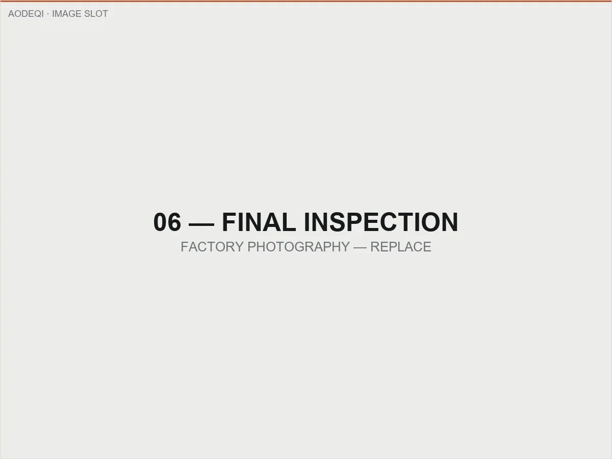 Final visual and quality inspection of a finished laser machine