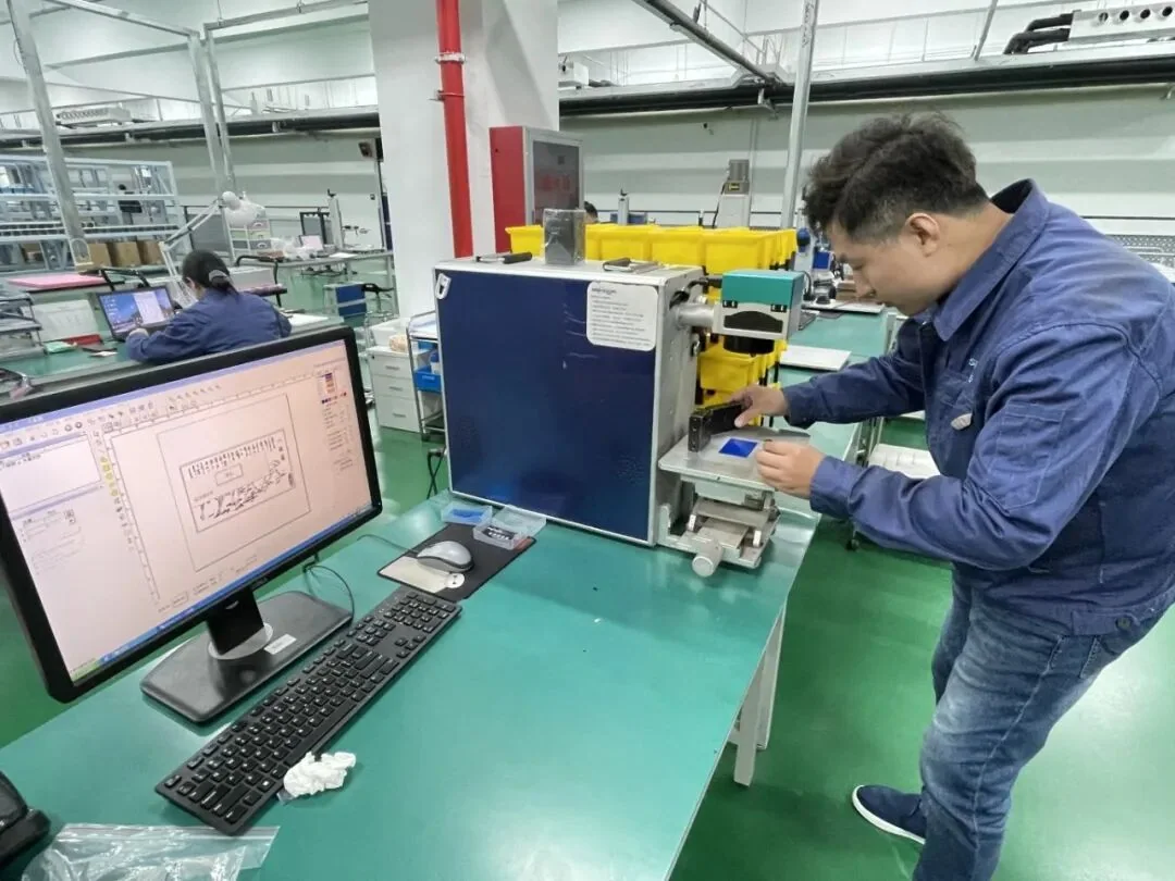 Testing a laser marking machine