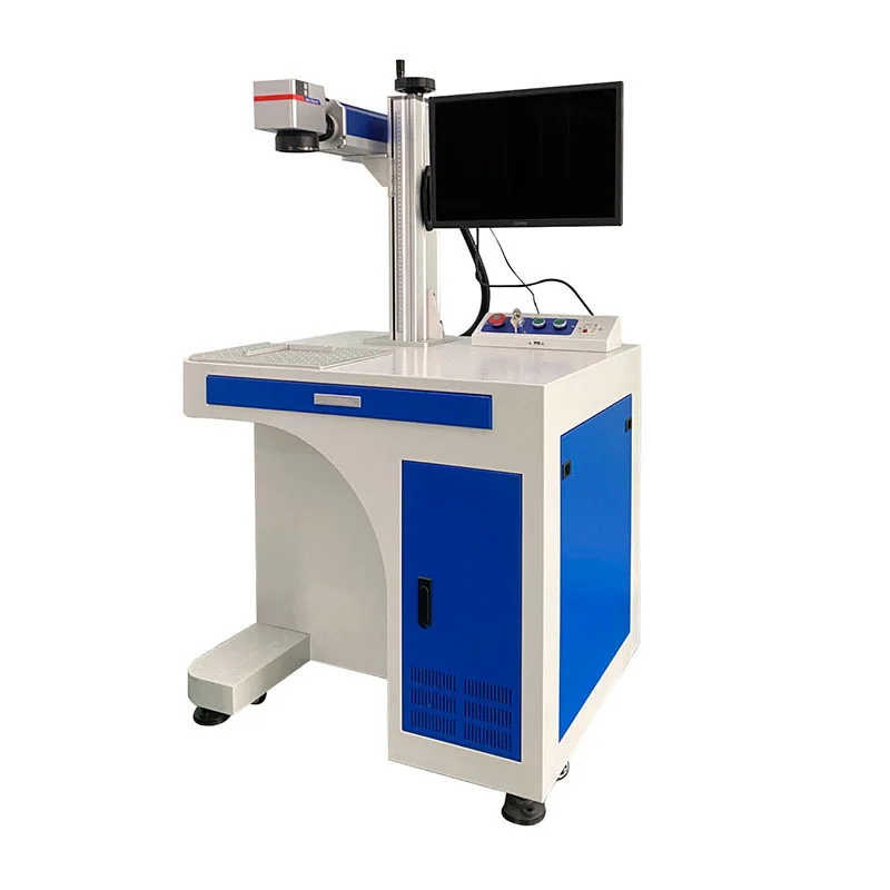 Fiber laser marking machine for metal parts - stainless steel, aluminum, brass