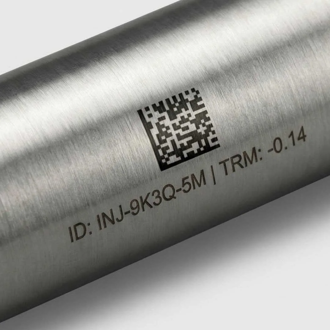 Stainless steel identification marking example